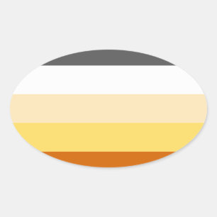 Adesivo Oval Urso Ordenado