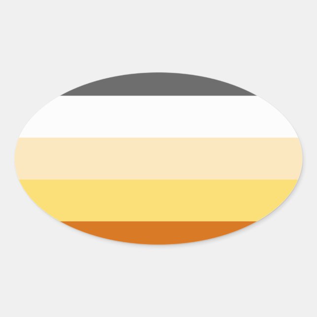 Adesivo Oval Urso Ordenado (Frente)