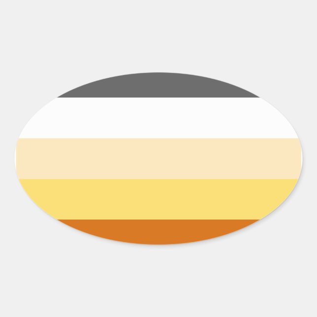 Adesivo Oval Urso Ordenado (Frente)