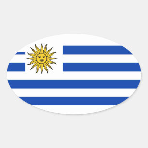 Adesivo Oval Uruguai