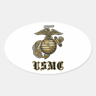 ADESIVO OVAL USMC