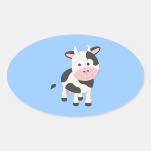 Adesivo Oval vaca doce