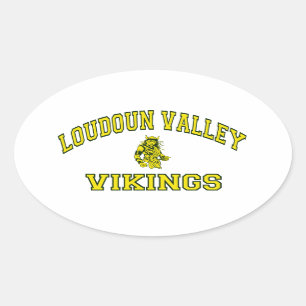 Adesivo Oval Vale Viquingues de Loudoun