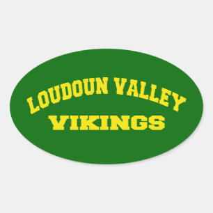 Adesivo Oval Vale Viquingues de Loudoun