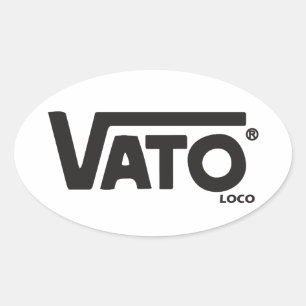 Adesivo Oval Vato loco skateboard decal