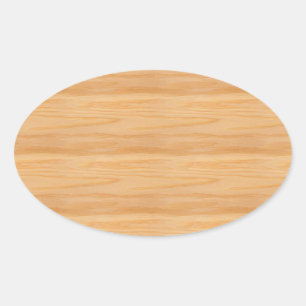 Adesivo Oval Vazio de madeira Elegante Moderno Modelo Trendênci