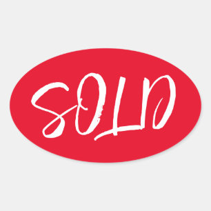 Adesivo Oval Vedante Vermelho Personalizado