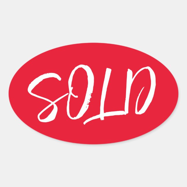 Adesivo Oval Vedante Vermelho Personalizado (Frente)