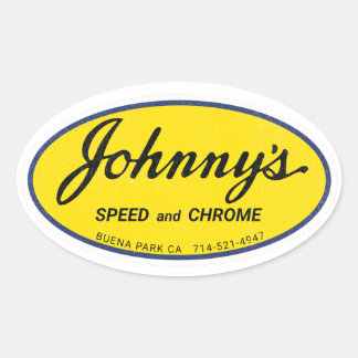 Adesivo Oval Velocidade e Cromagem do Johnny