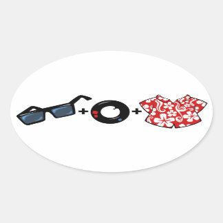 Adesivo Oval Ventilador de matemática PB