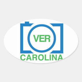 Adesivo Oval VerCarolina Sticker