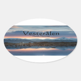 Adesivo Oval Vesteralen Norway Souvenir