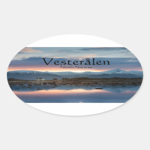 Adesivo Oval Vesteralen Norway Souvenir