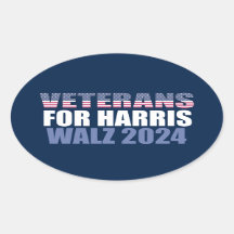 Veteranos para Harris Walz 2024 Eleição Azul
