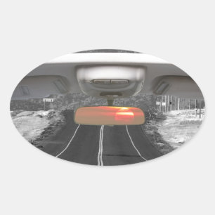 Adesivo Oval Viagem por estrada de Colorado