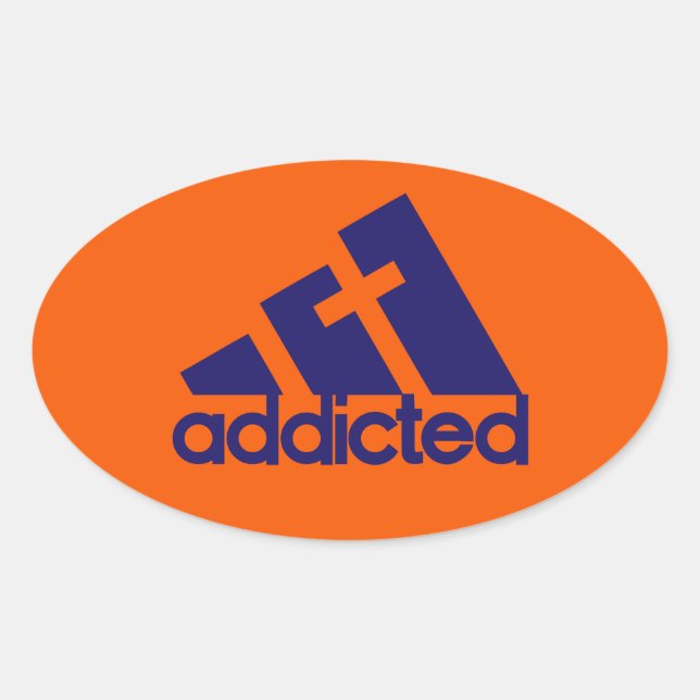 Adesivo Oval Viciado (Frente)