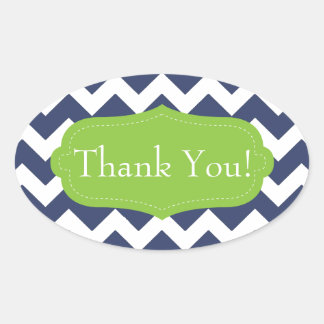 Adesivo Oval Viga e verde dos azuis marinhos. Monograma