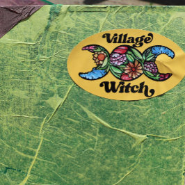 Adesivo Oval Village Witch