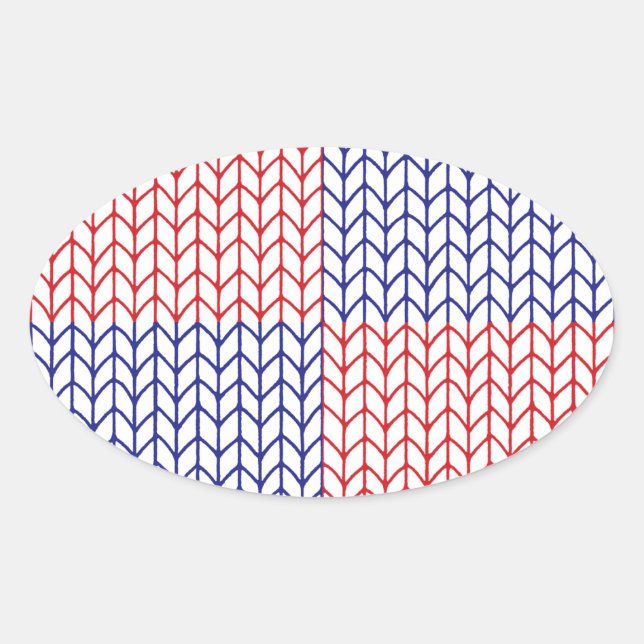 Adesivo Oval Vinheiros Oval KNIT AMERICANOS (Frente)
