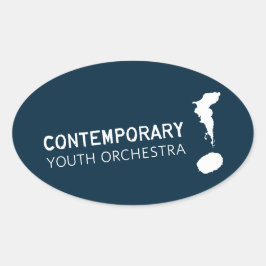 Adesivo Oval Vinheta