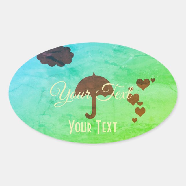 Adesivo Oval Vinheta Chá de fraldas Brilhante Personalizada (Frente)