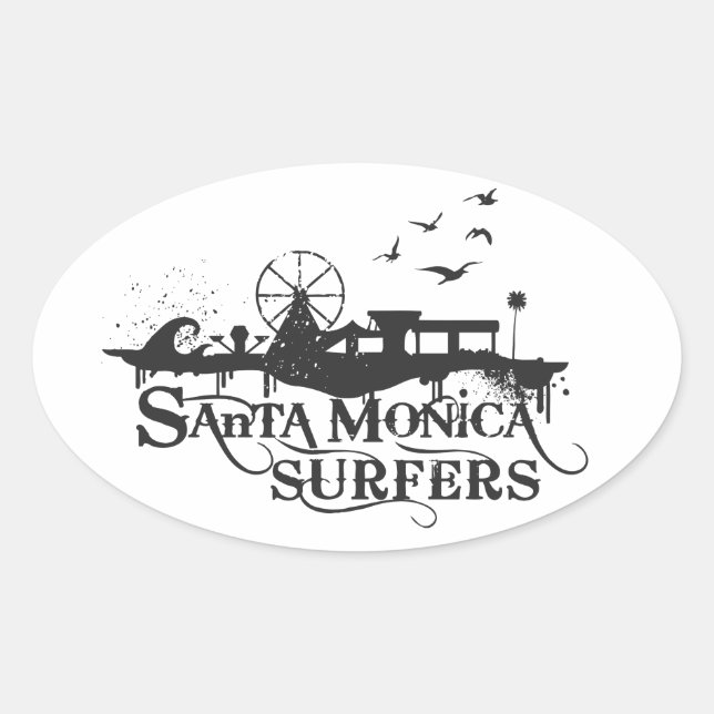 Adesivo Oval Vinheta Clássica SMS (Frente)