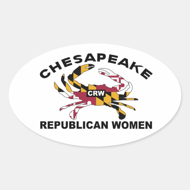 Adesivo Oval Vinheta CRW (Frente)