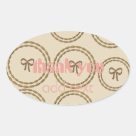 Adesivo Oval Vinheta de aniversário de bebê feriado do Arco bon