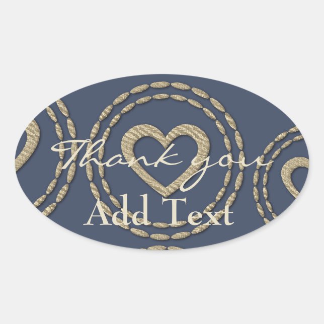 Adesivo Oval Vinheta de Feriado de Chá de fraldas Azul Chic Sil (Frente)