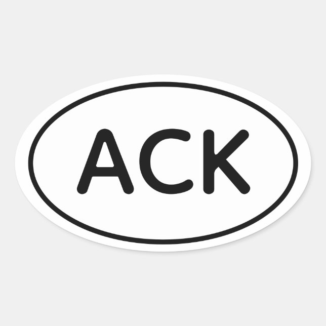 Adesivo Oval Vinheta Nantucket (Frente)