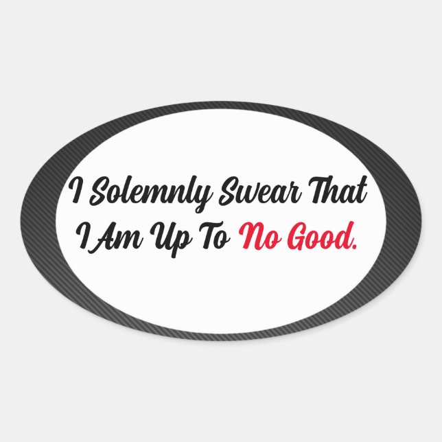 Adesivo Oval Vinheta Oval até inútil (Frente)