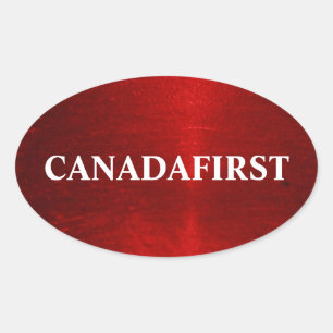 Adesivo Oval Vinheta Oval CANADAFIRST