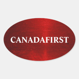 Adesivo Oval Vinheta Oval CANADAFIRST
