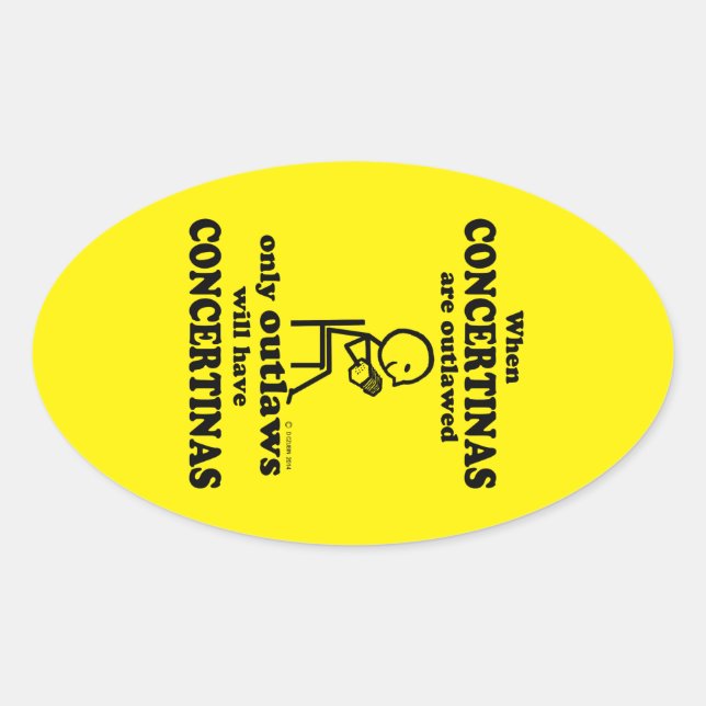 Adesivo Oval Vinheta Oval da Concertinas (Frente)