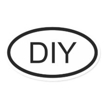 Vinheta Oval de Estilo Euro DIY