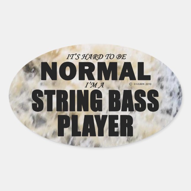 Adesivo Oval Vinheta Oval do Player de Bass Normal (Frente)