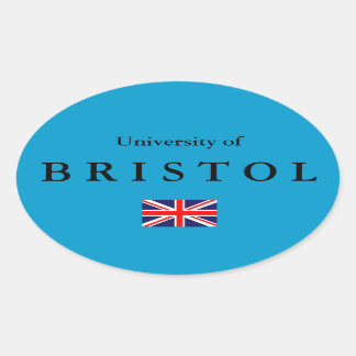 Adesivo Oval Vinheta Oval Europeia da Universidade de Bristol