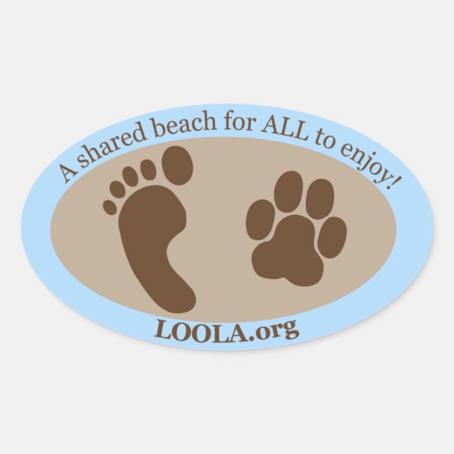 Adesivo Oval Vinheta Oval: LOOLAorg (Frente)