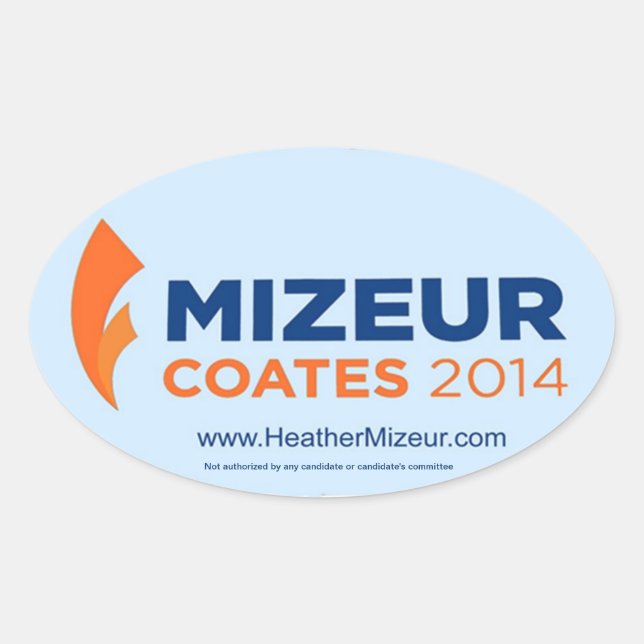 Adesivo Oval Vinheta Oval Mizeur Coates 2014 (Folha de 4) (Frente)