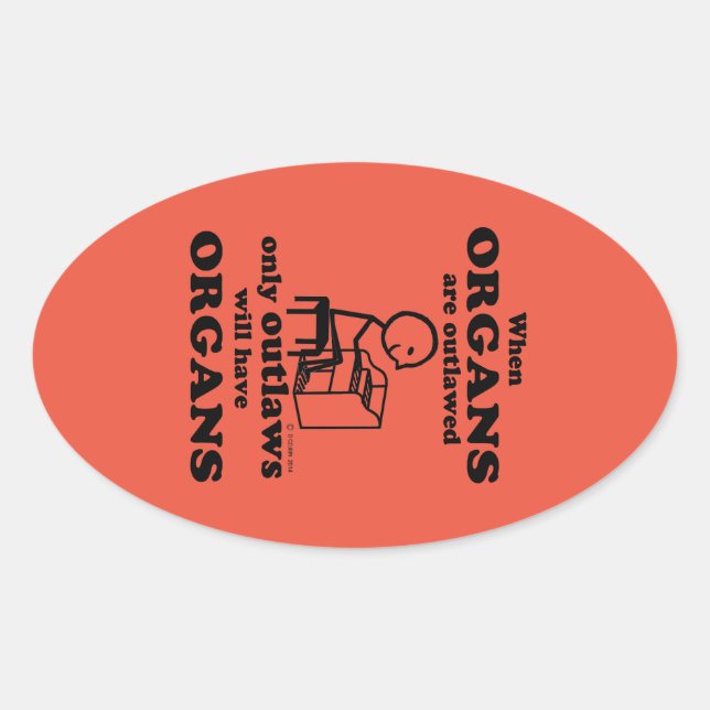 Adesivo Oval Vinheta Oval Organizado (Frente)