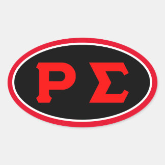 Adesivo Oval Vinheta Oval Preta