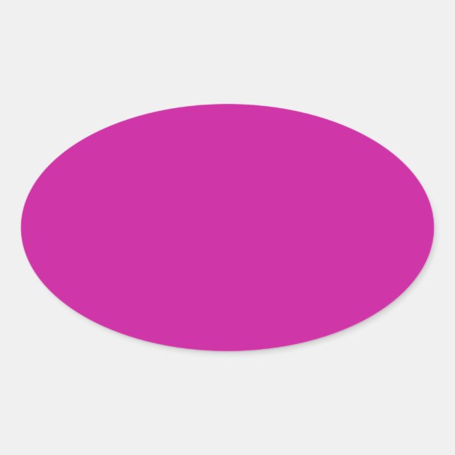 Adesivo Oval Vinheta Oval Rosa Quente (Frente)