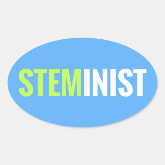 Adesivo Oval Vinheta STEMinist - Oval