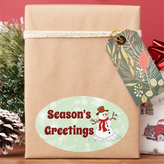 Adesivo Oval Vinhetas (Feriado)