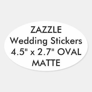 Adesivo Oval Vinhetas de Casamento Personalizadas MATTE OVAL (4