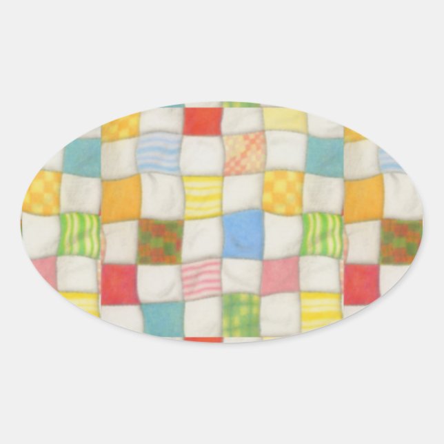 Adesivo Oval Vinhetas de Oval CRAZOÁVEIS (Frente)