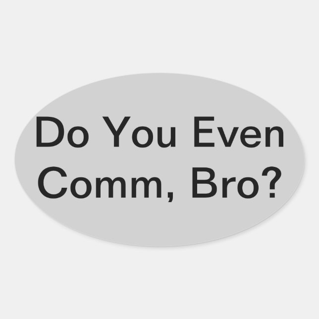 Adesivo Oval Vinhetas do DYECB (Frente)