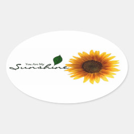 Adesivo Oval Vinhetas Oval - Você É Meu Sol