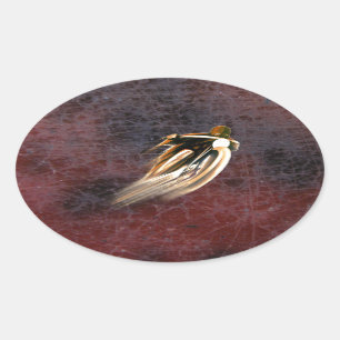 ADESIVO OVAL VINTAGE QUE COMPETE A MOTOCICLETA