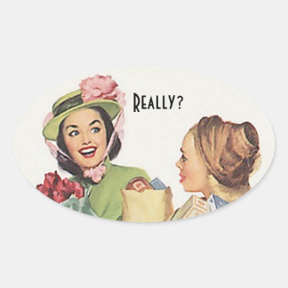 Adesivo Oval Vintage Retro Amigo da Vizinhança de Sticker?